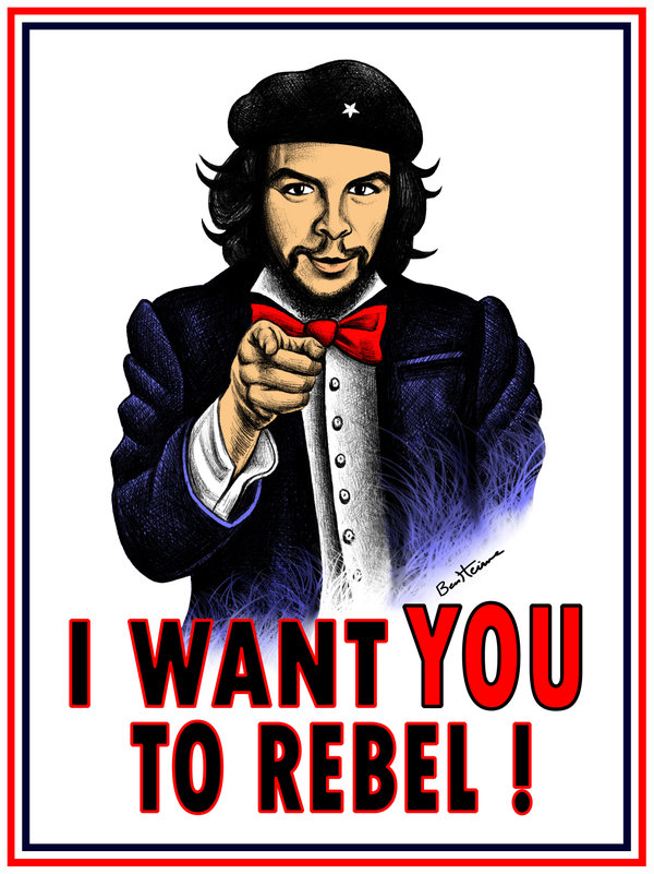 Quiero que te rebeles! Dibujo de Ben Heine