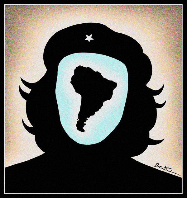 B"Espíritu del Che Guevara", por Ben Heine